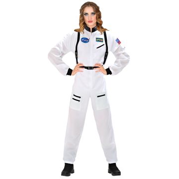 Hvit astronautkostyme for damer