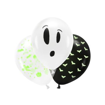UV halloween ballongar 3x - 27cm