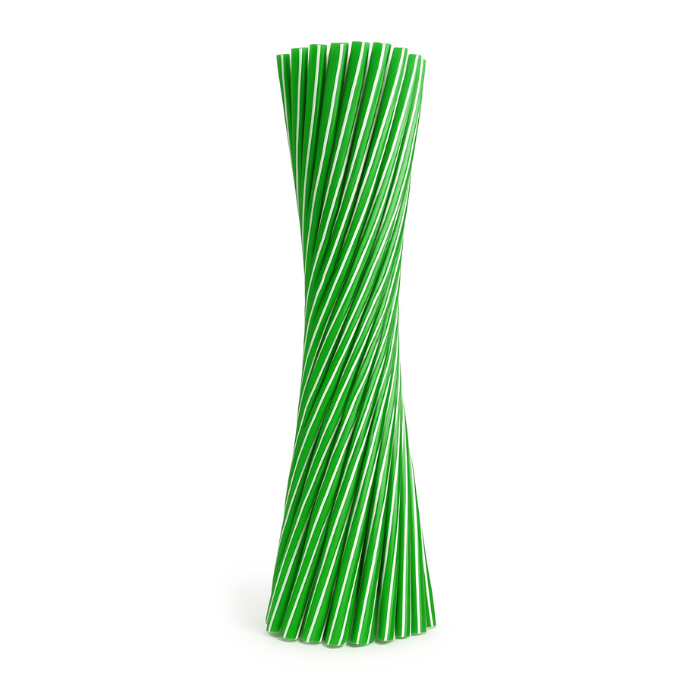 Sugerør grønn 6x220 mm flergang 50x