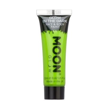 Sjølvlysande Ansikts Og Kroppsmaling Grøn 12 ml Moon Creations