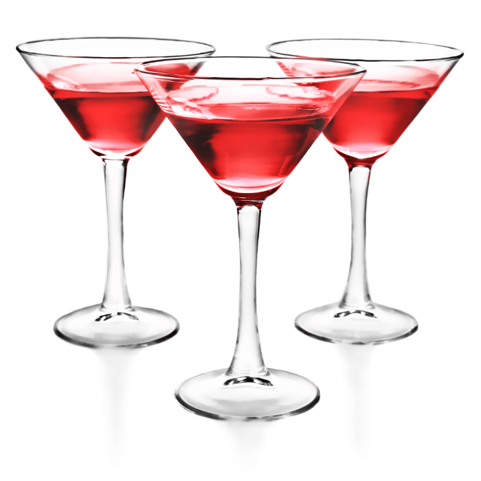 Martini cocktailglass 4x - 260 ml
