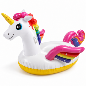 Oppblåsbart ridedyr enhjørning ca. 198 cm