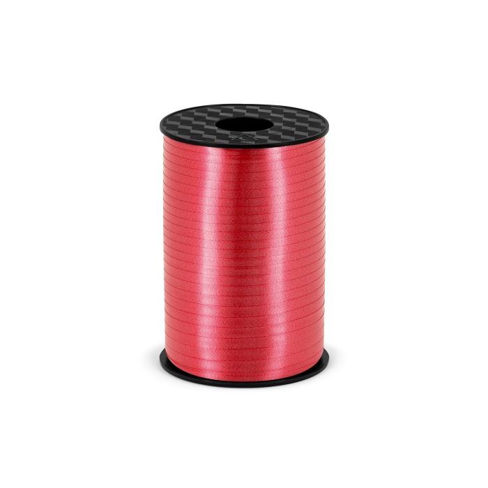 Raudt plastgaveband - 5 mm x 225 m