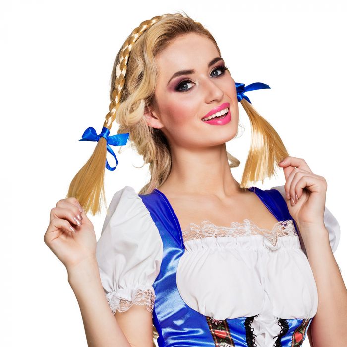 Oktoberfest hårbånd Heidi flette 