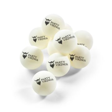 Bordtennisballar 1-stjerne 100x PartyVikings - Beer pong ballar
