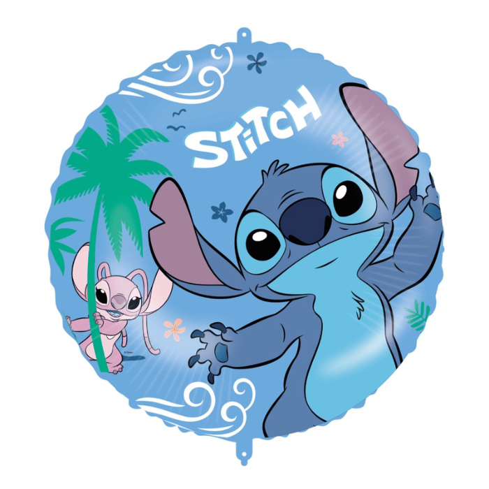 Stitch® og Angel folieballong - 45 cm