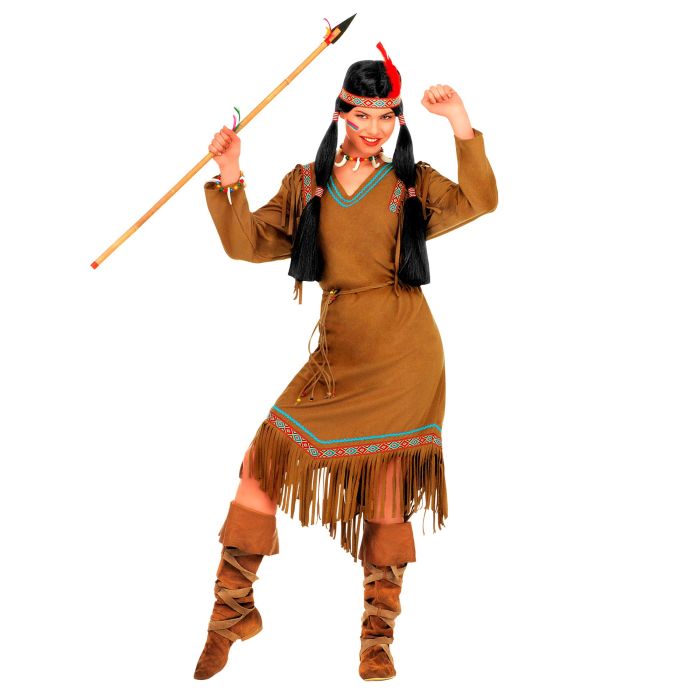 Lang indiansk kjole til damer