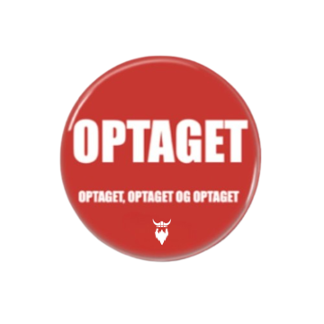 Trafikklys fest opptatt pins raud 10x - 58 mm