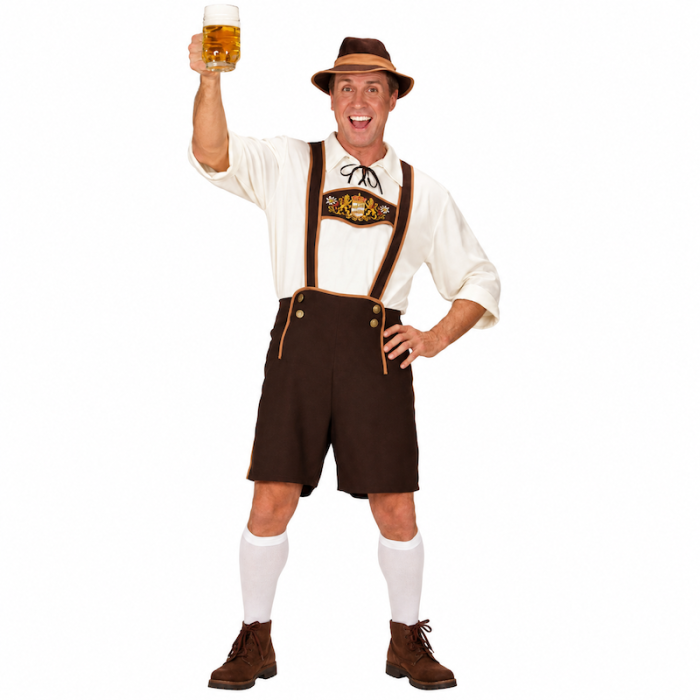 Oktoberfest kostyme for menn - 4 deler