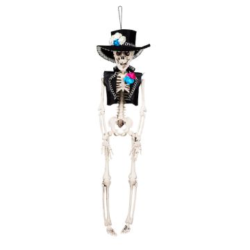 Hengande Día de los muertos skjelettmann - 40 cm