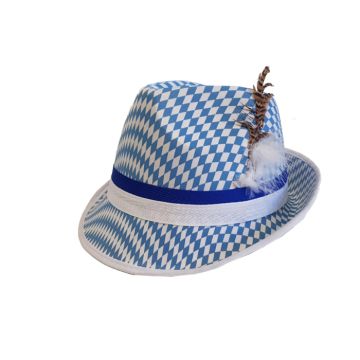 Tyrolerhatt til oktoberfest Bavaria blå unisex one-size