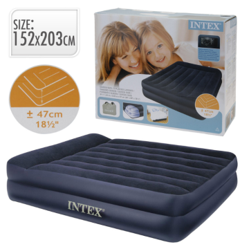 Intex luftmadrass med innebygd pumpe 203x152x42 cm