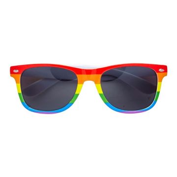 Regnbogefarga pride solbriller - onesize