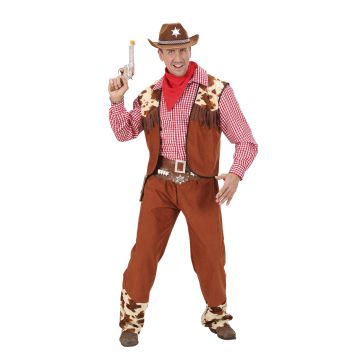 Cowboykostyme med skjorte og vest