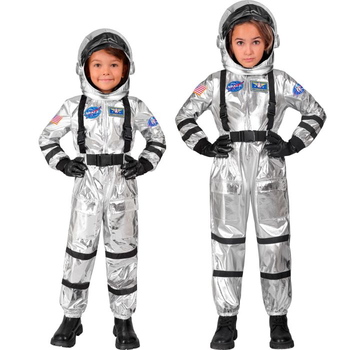 Sølv astronautdrakt til barn