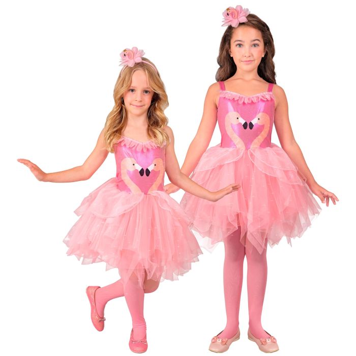 Flamingo kostyme for jenter - 2 deler