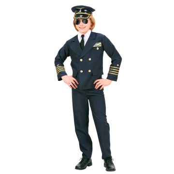 Flott pilotuniform til barn - 4 deler