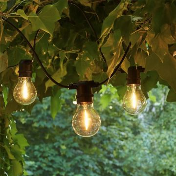 Lyskjede 9,5 meter inkludert 10 store pærer