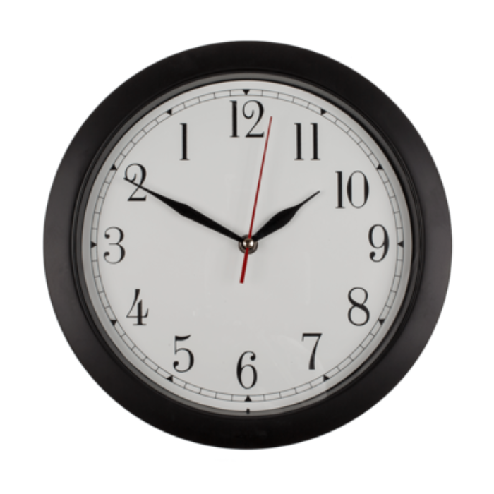 Bakvendt veggklokke med tal 29 cm