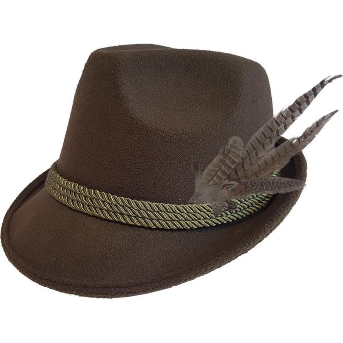 Tyrolerhatt til oktoberfest mørkegrønn unisex one-size