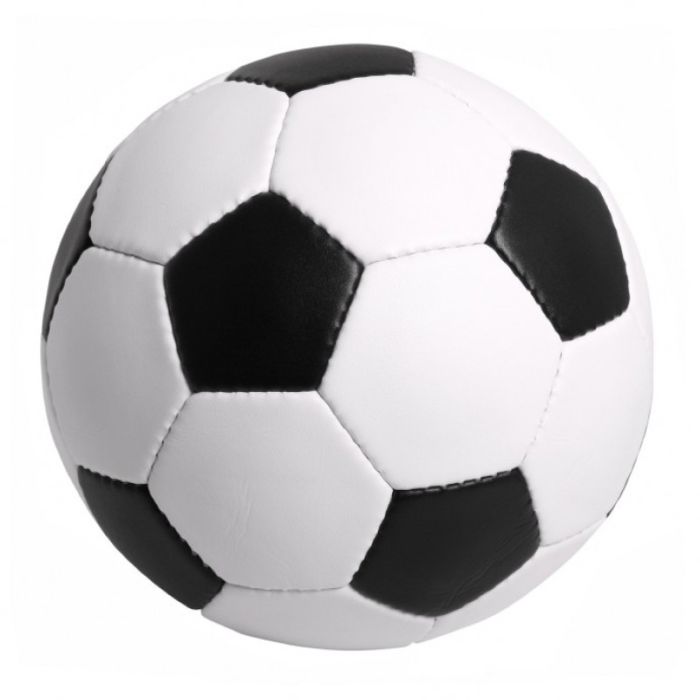 Fotball str. 5 svart og kvit