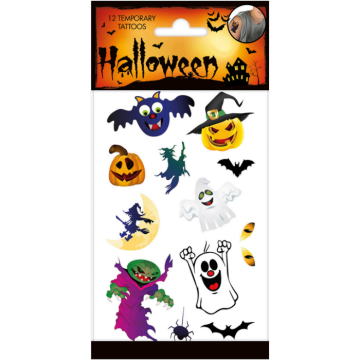 Morsomme Halloween falske tatoveringer 12x 
