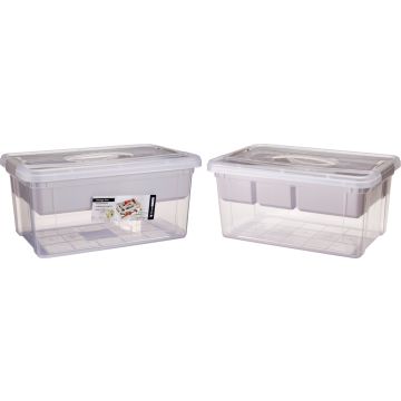 Oppbevaringsboks 9000 ml med håndtak og organizer