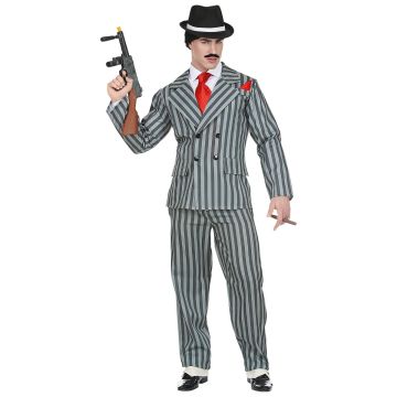 Gangsterkostyme for herrer i skinnlook