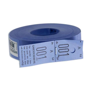 Garderobe Numre Blå frå 001-500