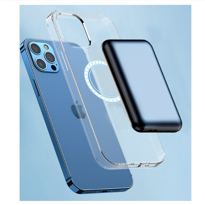Magnetisk powerbank 10.000mAh svart