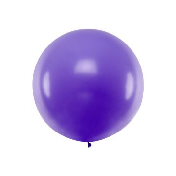 Kjempestor Pastel Lilla ballon - 1 meter