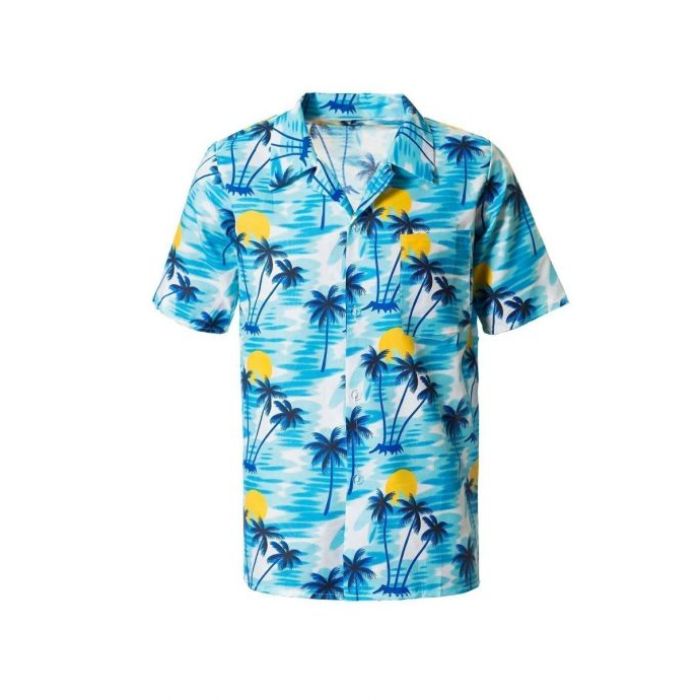 Hawaiiskjorte blå