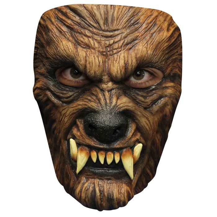 Skummel halloween ulvemaske - onesize