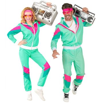 Mint retro treningsdrakt - 2 deler
