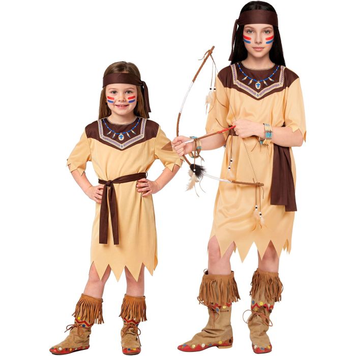 Indianerpike kostyme - 3 deler