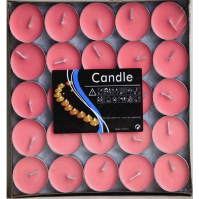 Pink Stearinlys 50x