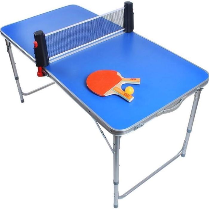 Mini Bordtennisbord inkl 2x bat og 5x baller 126x69 cm