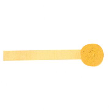 Gul Crepe-streamar - 24 meter