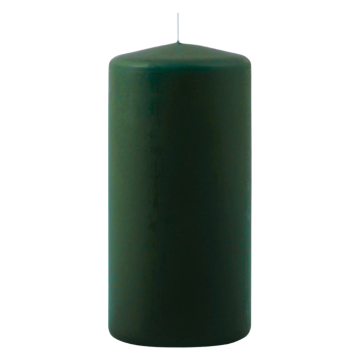 Bloklys flaskes grønn 1x - 6x12 cm