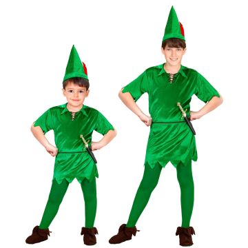 Peter Pan kostyme for gutter