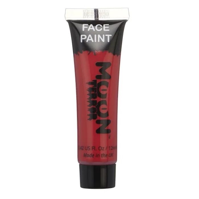 Halloween Ansikts Og Kropsmaling Raud 12 ml Moon Creations