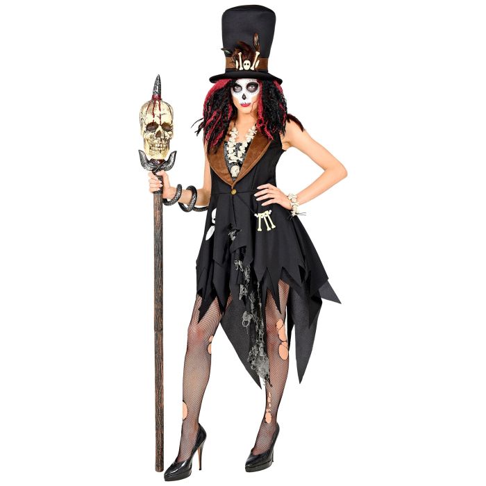 Voodoo-prestinne kostyme med hatt