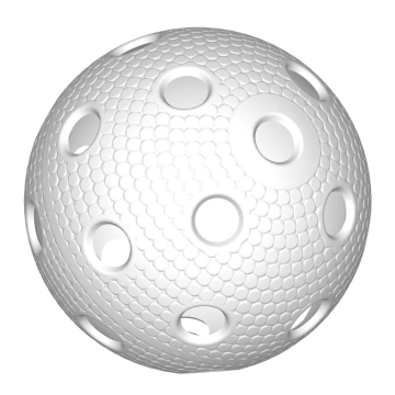 Hockeykule innebandy hvit 1x