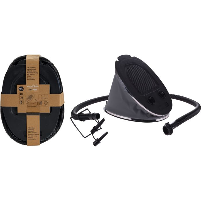 Fotpumpe med ekstra dyser, 5 liter