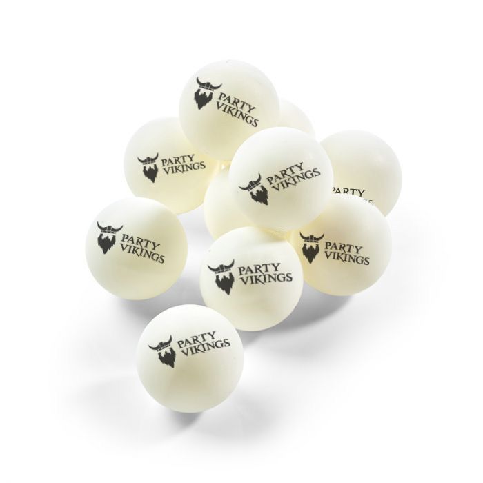 Bordtennis ballar 1-stjernes 6x PartyVikings - Beer Pong ballar