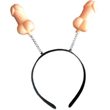Hårbøyle med dobbel penis - Onesize