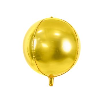 Metallisk gull folieballon - 40 centimeter