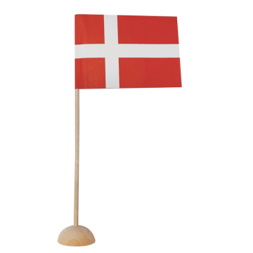 Bordflagg på trestand 4x - 15 cm