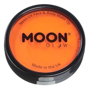 Neon UV Ansikts og Kroppsmaling Intens Orange 36 g Moon Creations
