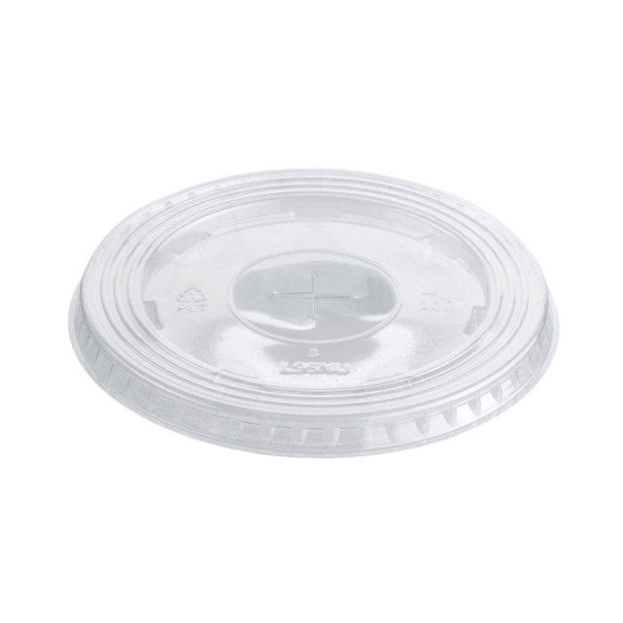 Flatt lokk til plastikkopper 100x - 0,3-0,5l